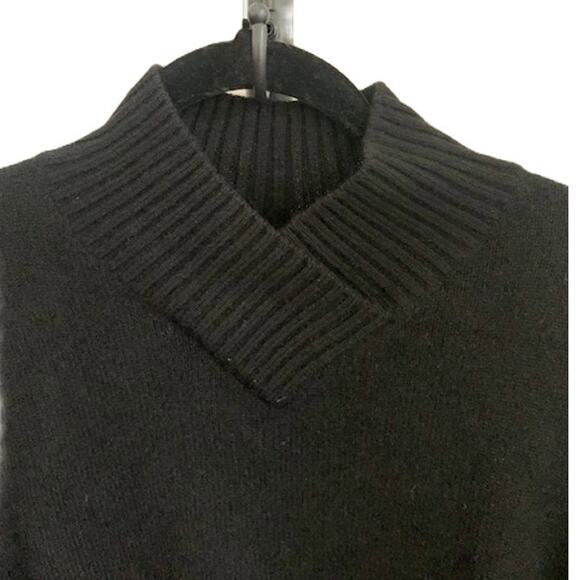 Lands' End-Classic-Cashmere-Crewneck Sweater-Black-Soft Knit-Fall-Women's-14–16 - Picture 3 of 6